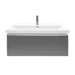 Koupelnová skříňka s umyvadlem a baterií SAT Feel 80x30x44,8 cm antracit mat SATFEEL80ANTU4BA SATFEEL80ANTU4BA