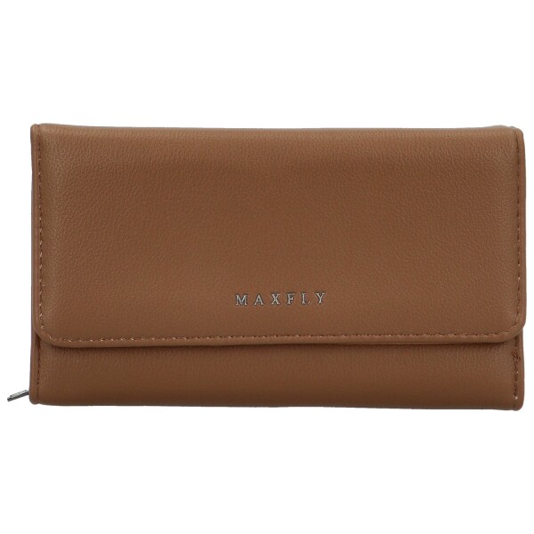 Stylová dámská koženková peněženka MaxFly Ennio, hnědá