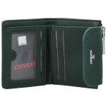 Trendy dámská mini koženková peněženka Coveri Bobbi, tmavě zelená