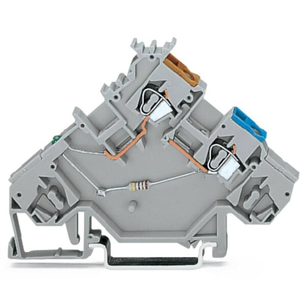 WAGO 280-564/281-483 svorka pro iniciační prvky 5 mm pružinová svorka osazení: L šedá 10 ks