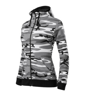Camo Zipper mikina dámská camouflage gray M