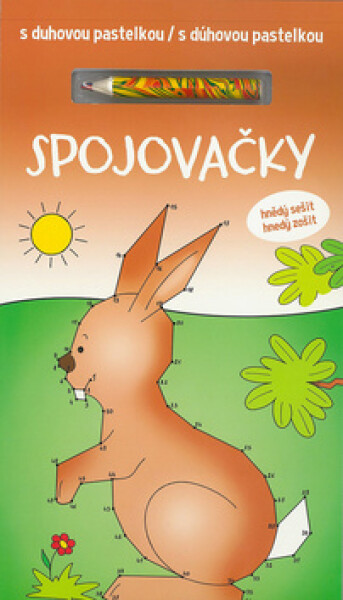 Spojovačky duhovou duhovou pastelkou