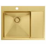 Quadron - Ocelový dřez RUSSEL 116 Gold HB7911PVDBSG1