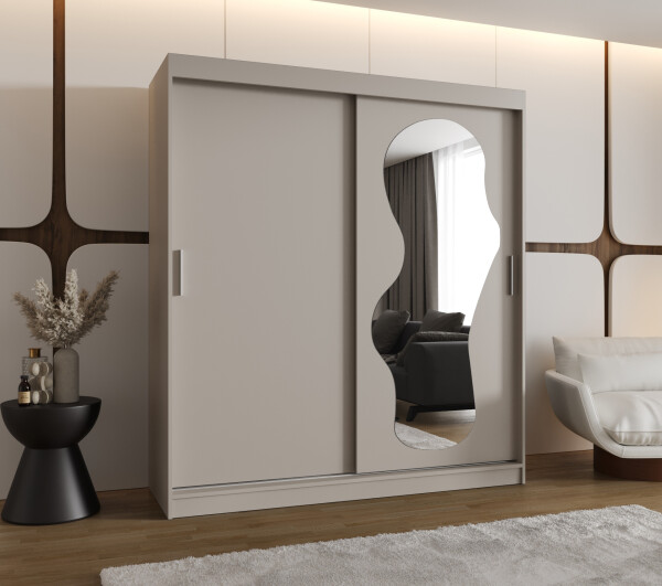 Šatní skříň Abi Ultra Rozměry: 180 cm, Barva korpusu + barva dveří: Kašmír + Kašmír