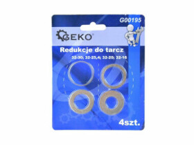 GEKO Redukční kroužek na kotouče sada 4ks / 16-30 mm (G00195)