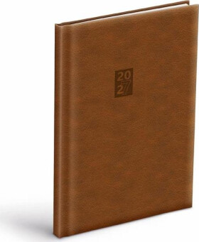Diář 2027 T805 PU tmavě hnědý