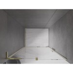 MEXEN/S - Velar L posuvné sprchové dveře 120 cm, transparent, zlatá 871-120-003-01-50