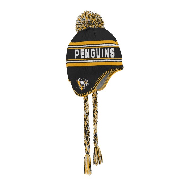 Outerstuff Dětská Zimní Čepice Pittsburgh Penguins Jacquard Tassel Knit With Pom