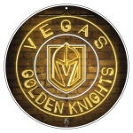 Mustang Cedule Vegas Golden Knights NHL 22" Round Neon De