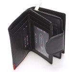 Dámská kožená peněženka Camillo černá/červená