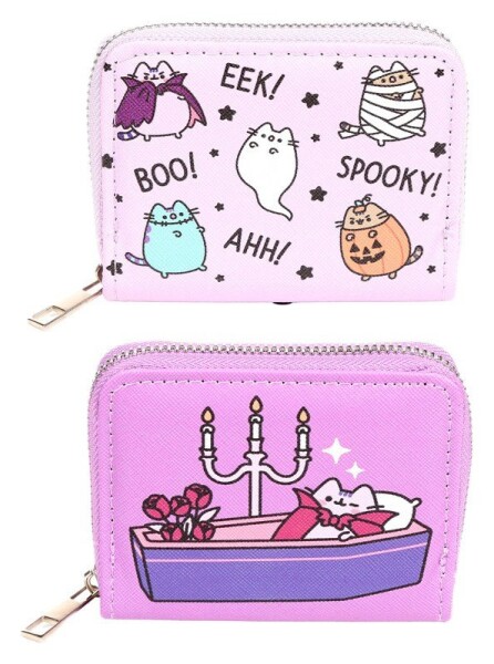 Malá peněženka se zipem Pusheen kočka - Halloween