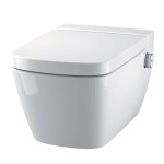 GEBERIT - Duofix Modul pro závěsné WC s tlačítkem Sigma30, lesklý chrom/chrom mat + Tece One - sprchovací toaleta a sedátko, Rimless, SoftClose 111.355.00.5 NT6