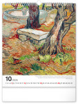 Nástěnný kalendář Vincent van Gogh 2025, 30 34 cm