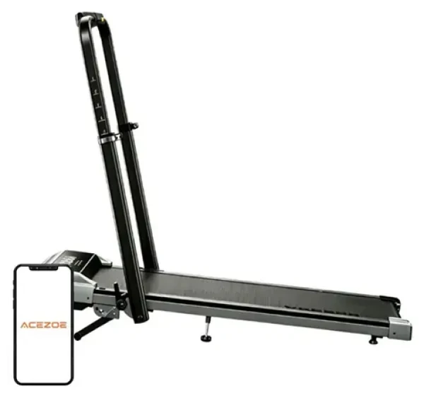 ACEZOE Skládací elektrický běžecký pás P11 Pro / rychlost 1-10 km/h / sklon 1-12 % / 2,5 HP / do 136 kg (CTM4036)