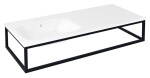 SAPHO - SKA konzole pod umyvadlo/desku 119,7x22x51cm, černá mat SKA820