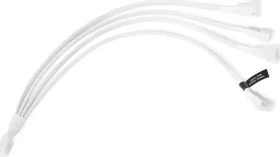 Alphacool Y-Splitter 4-Pin na 4x 4-Pin PWM 30cm bílá / Rozbočovací kabel / 4-pin na 4x 4-pin / 30 cm (18729)