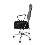 Kancelářská židle, houpací mechanismus, šedá síťovina, KA-E305 GREY