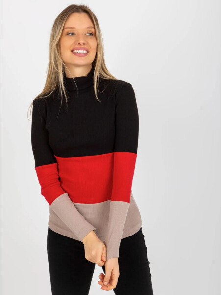 Dámská halenka RV BZ 8465 1.93P Mix barev - FPrice černá-červená-hnědá one size