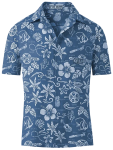 Gravel košile CYCOLOGY Hawaii, blue (Motiv Hawaii, velikost S)