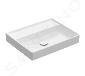 VILLEROY & BOCH - Collaro Umyvadlo nábytkové 600x470 mm, bez přepadu, bez otvoru pro baterii, alpská bílá 4A336301