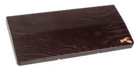 Glorious Dřevěná opěrka zápěstí k myši černá / 20 x 10 cm / pogumované dno (GV-M-DARK)