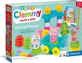 Clementoni Soft Clemmy Velká hrací sada s knížkou Rytíř a princezna