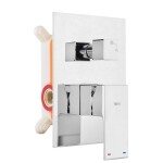 Erga Dual, podomítková sprchová sada s dešťovou sprchou 30×30, chromová, ERG-YKA-BP.DUAL30