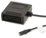 Nedis SCART - Jack 3,5 mm adaptérový kabel černý / Kabel / SCART - Jack 3,5 mm / 0,2 m / 480p (CVGB31930BK02)