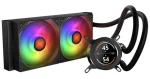 Krux HydroGlance 240 LCD černá / Komplet vodního chlazení / 2x 120mm / ARGB / LCD displej (KRXE003)