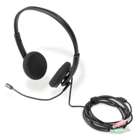 Digitus Office Headset černá / Sluchátka s mikrofonem / Přes hlavu / 3,5mm jack / potlačení hluku (DA-12202)