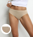 Dámské bezešvé kalhotky 2 ks DIM SEAMLESS MAXI BRIEF 2x - DIM - tělová M