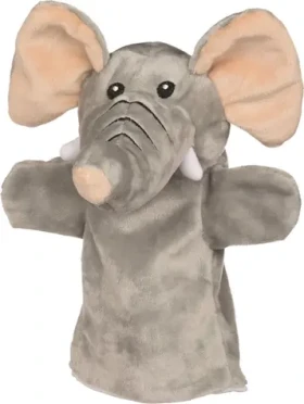 GOKI Maňásek Slon - Africká zvířata 27,5 cm