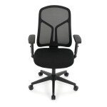 Kancelářská židle, synchronní mechanismus, černá síťovina, KA-S2173 BK