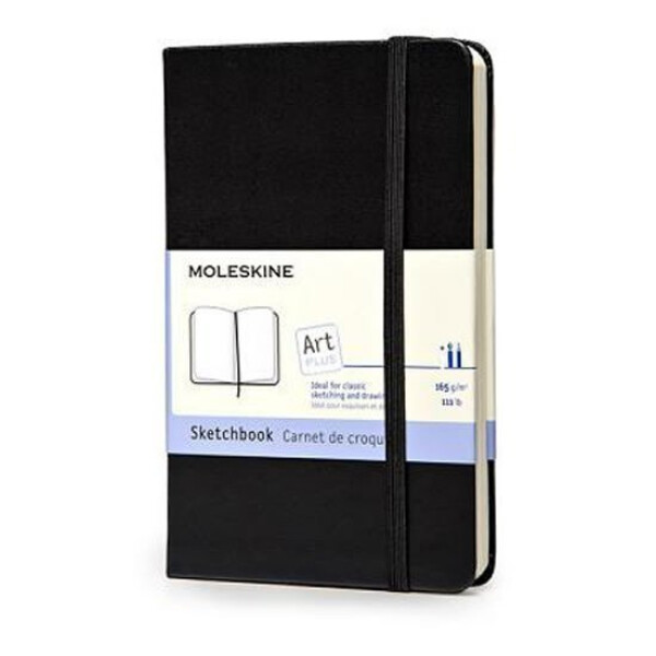 Skicář Moleskine - tvrdé desky, S - černý