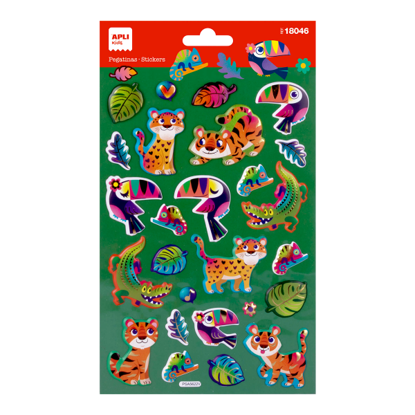 APLI samolepky - Džungle, metalické