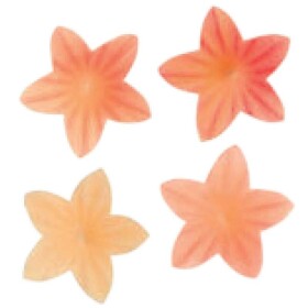 Dekorace oplatková - Květ mini 2 cm Růžové ombré 50 ks