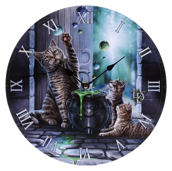 Nástěnné hodiny - Hubble Bubble: Kočka a koťata