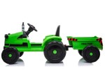 Mamido Dětský elektrický traktor s vlečkou T1 zelený