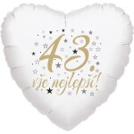 43. narozeniny balónek srdce Balonky.cz 43. narozeniny balónek srdce Balonky.cz