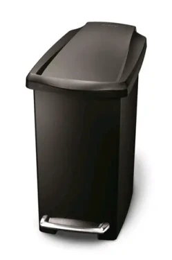 Simplehuman Pedálový odpadkový koš – 10 l / úzký/ černý plast (CW1329)