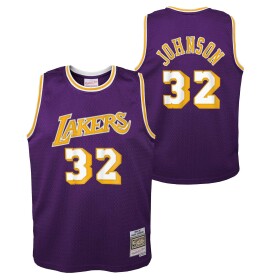 Mitchell & Ness Dětský dres Los Angeles Lakers NBA Magic Johnson #32 1984-85 Youth Swingman Fialová (YOUTH)