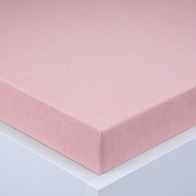 Napínací prostěradlo froté EXCLUSIVE starorůžové sada 2 ks 90 x 200 cm