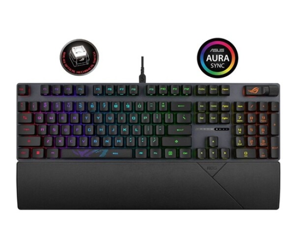 ASUS klávesnice ROG STRIX SCOPE II, mechanická, drátová, ROG RX RED / PBT, US EDF_1663046