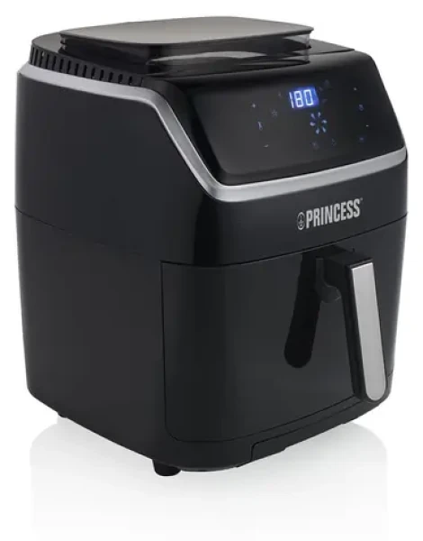 Princess 182080 černá / Horkovzdušná fritéza / Parní trouba 2v1 / 6,5 l / Dotykový displej (01.182080.01.001)