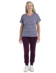 ICEBREAKER Wmns Drayden Reversible SS Top Stripe, Kyanite/Nightshade velikost: S