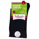 Dámské bambusové ponožky BAMBUS LADIES COMFORT SOCKS - BELLINDA - černá 35 - 38