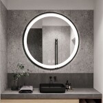 REA - Zrcadlo LED 100cm MMJ Black HOM-05549