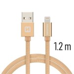 Swissten 71523204 USB/Lightning, 1,2m, zlatý