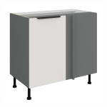 Spodní rohová skříňka Aria ANT 105 ND 1F BB Barva korpusu: Antracit, Barva dvířek: SA - Aquamarine AFM