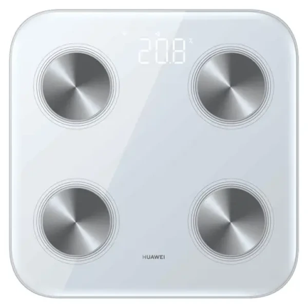 Huawei Scale 3 bílá / Chytrá osobní váha / tvrzené sklo / Bluetooth 5.0 / Android iOS (55020ABM)